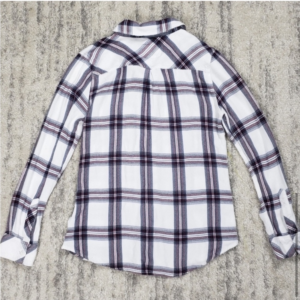 Revolve X Rails Hunter Plaid Button Down Blouse - image 6